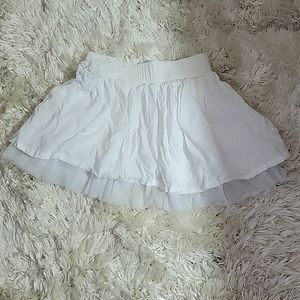 Girls white skirt